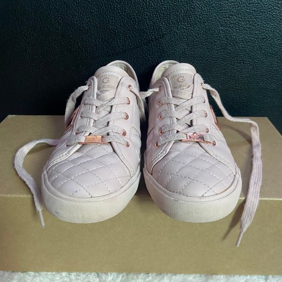 Blush Pink 'G by Guess GGoadie2-T' Casual Sneakers with Rose Gold Detailing - Picture 2 of 6
